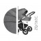 Комбинирана количка Baby Merc Zippy Q col.161C 3 в 1