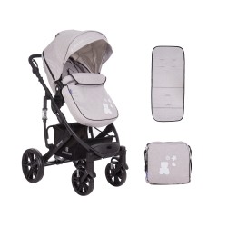 Комбинирана количка 2 в 1 Beloved Light Grey
