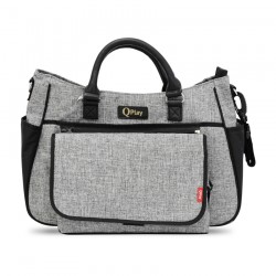 ЧАНТА ЗА КОЛИЧКА DUO + ТЕРМОИЗОЛАТОР LIGHT GREY