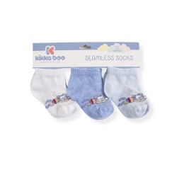 Бебешки памучни чорапи терлички DIVER BLUE 2-3 години