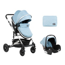 Комбинирана количка 3 в 1 с трансф.седалка Amaia Blue