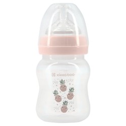 Шише с широко гърло и антиколик биберон 160мл. Pineapple Pink