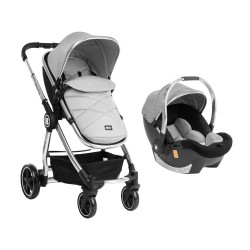 Комбинирана количка 3 в 1 Allure Grey silver chrome