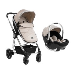 Комбинирана количка 3 в 1 Allure Beige silver chrome