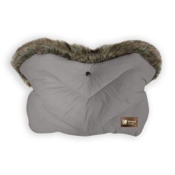 Ръкавица за количка Luxury Fur Grey