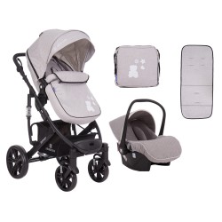 Комбинирана количка 3 в 1 Beloved Light Grey /столче Universal/