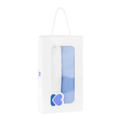 Комплект 2бр муселинови пелени 105х105см Blue & White